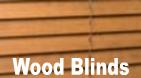 Wood Blinds in natural wood, composite/alternative wood, and faux wood.